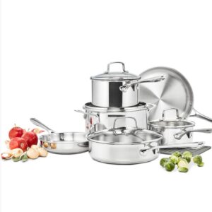Stainless Steel  Cookware  Set - 11 Pcs